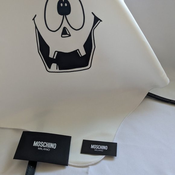 SS20 Moschino Coutre Jeremy Scott WHITE PUMPKIN FACE GHOST BACKPACK TRICK main image 7